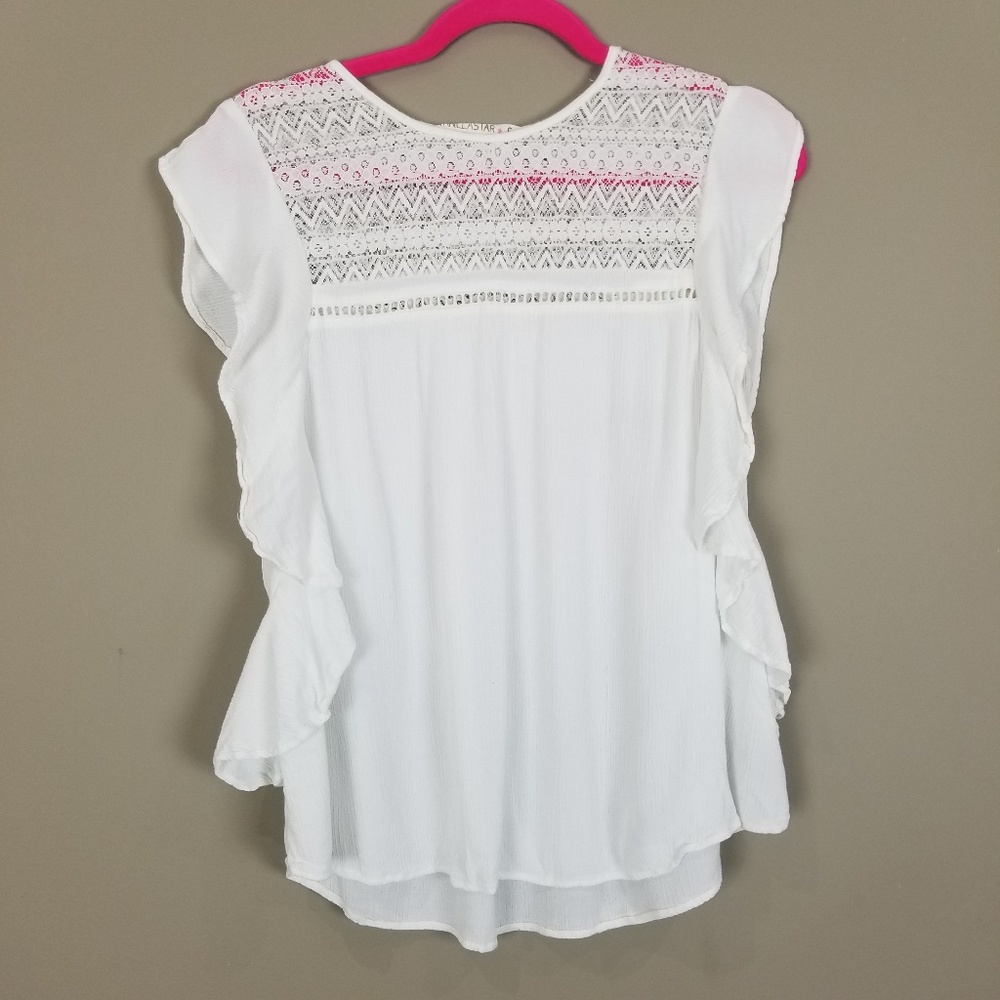 VANILLA STAR Ruffle Cottagecore Gauze Boho Tank